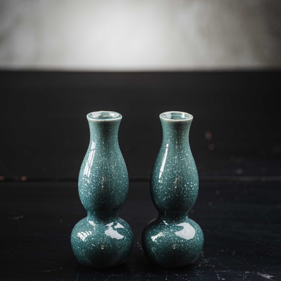 Κεραμικά Βάζα Πετρόλ – Σετ Δύο Τεμαχίων