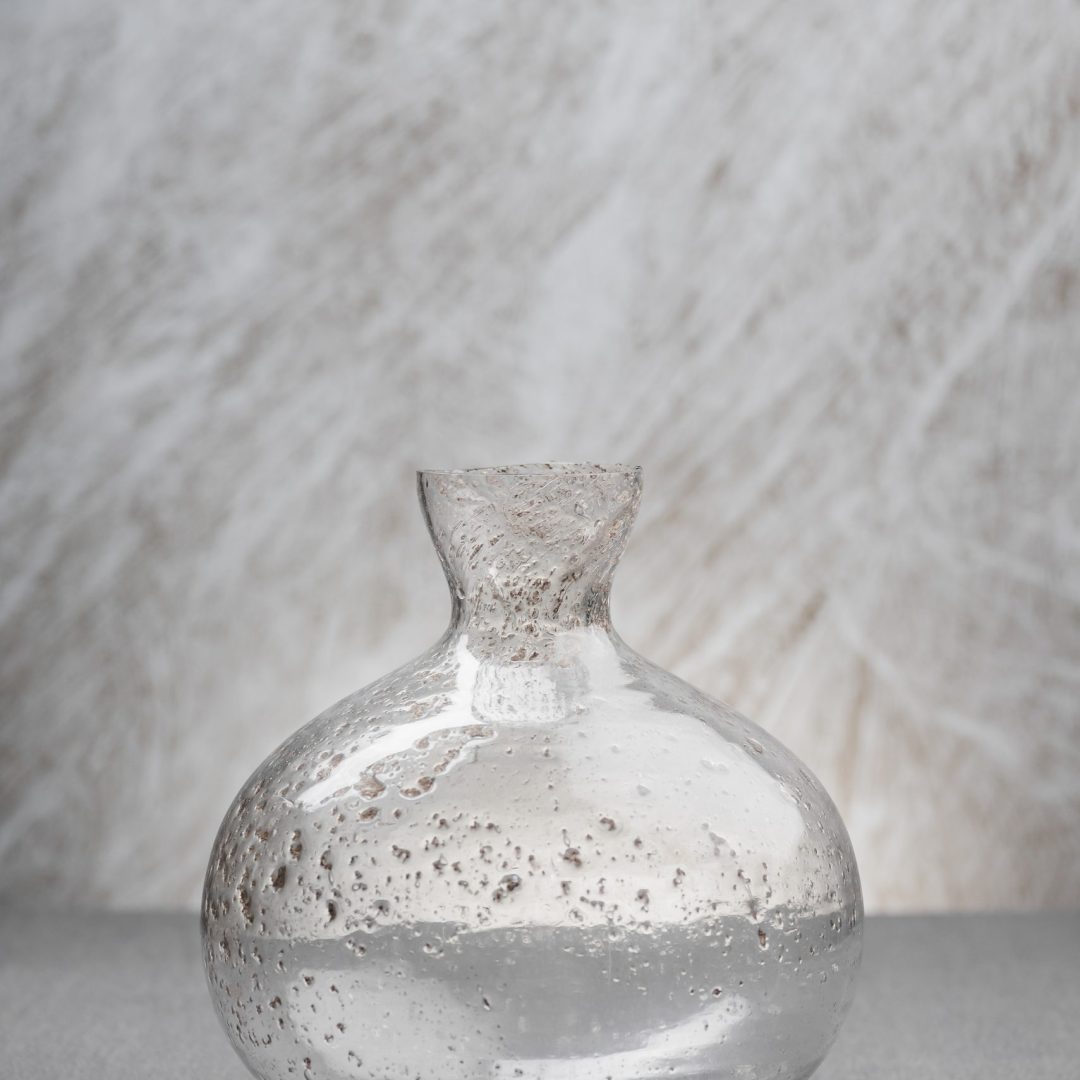 Χειροποίητο Βάζο Γυαλιού με Φυσαλίδες