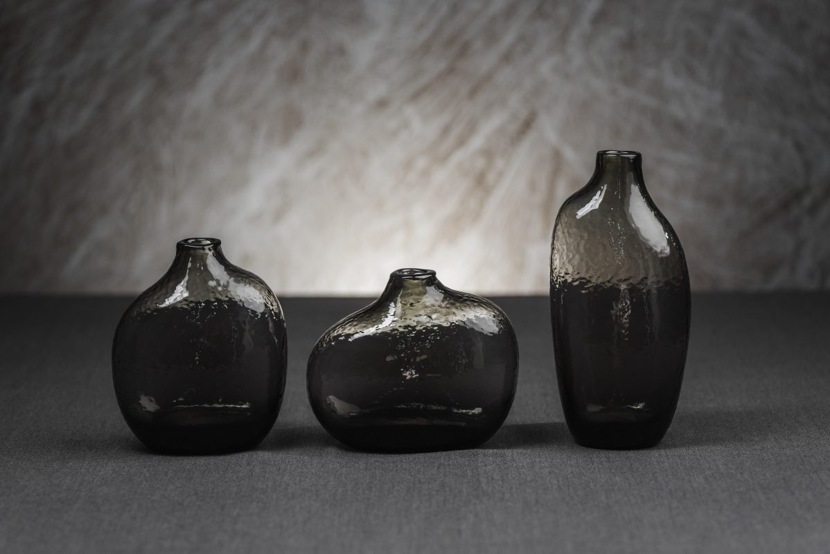 Σετ Διακοσμητικά Γυάλινα Βάζα – Τριάδα Σχεδίων