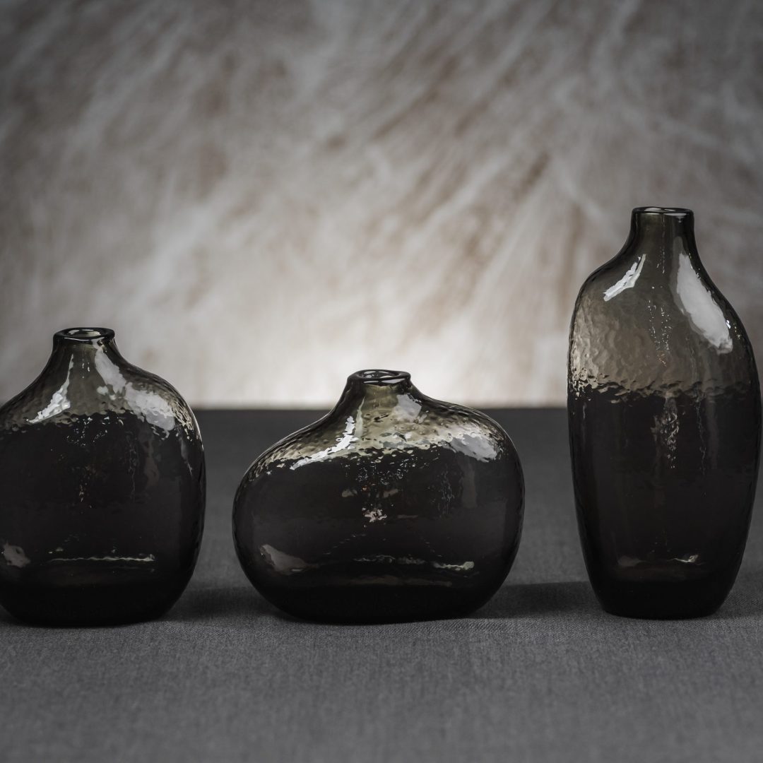 Σετ Διακοσμητικά Γυάλινα Βάζα – Τριάδα Σχεδίων