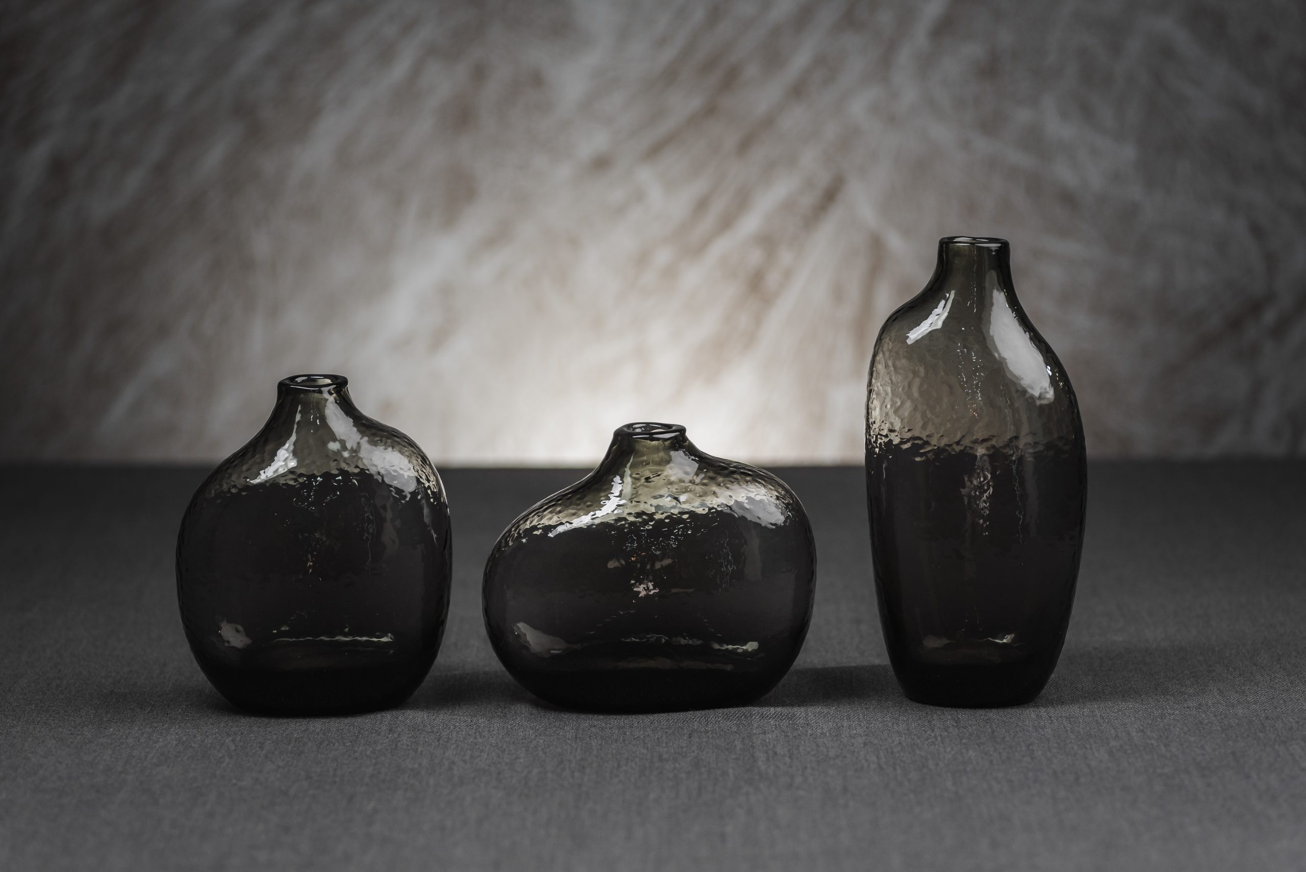 Σετ Διακοσμητικά Γυάλινα Βάζα – Τριάδα Σχεδίων