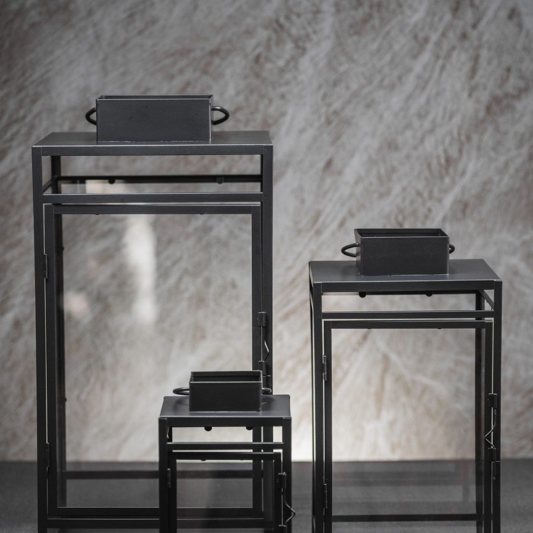 Σετ 3 Μεταλλικά Φανάρια