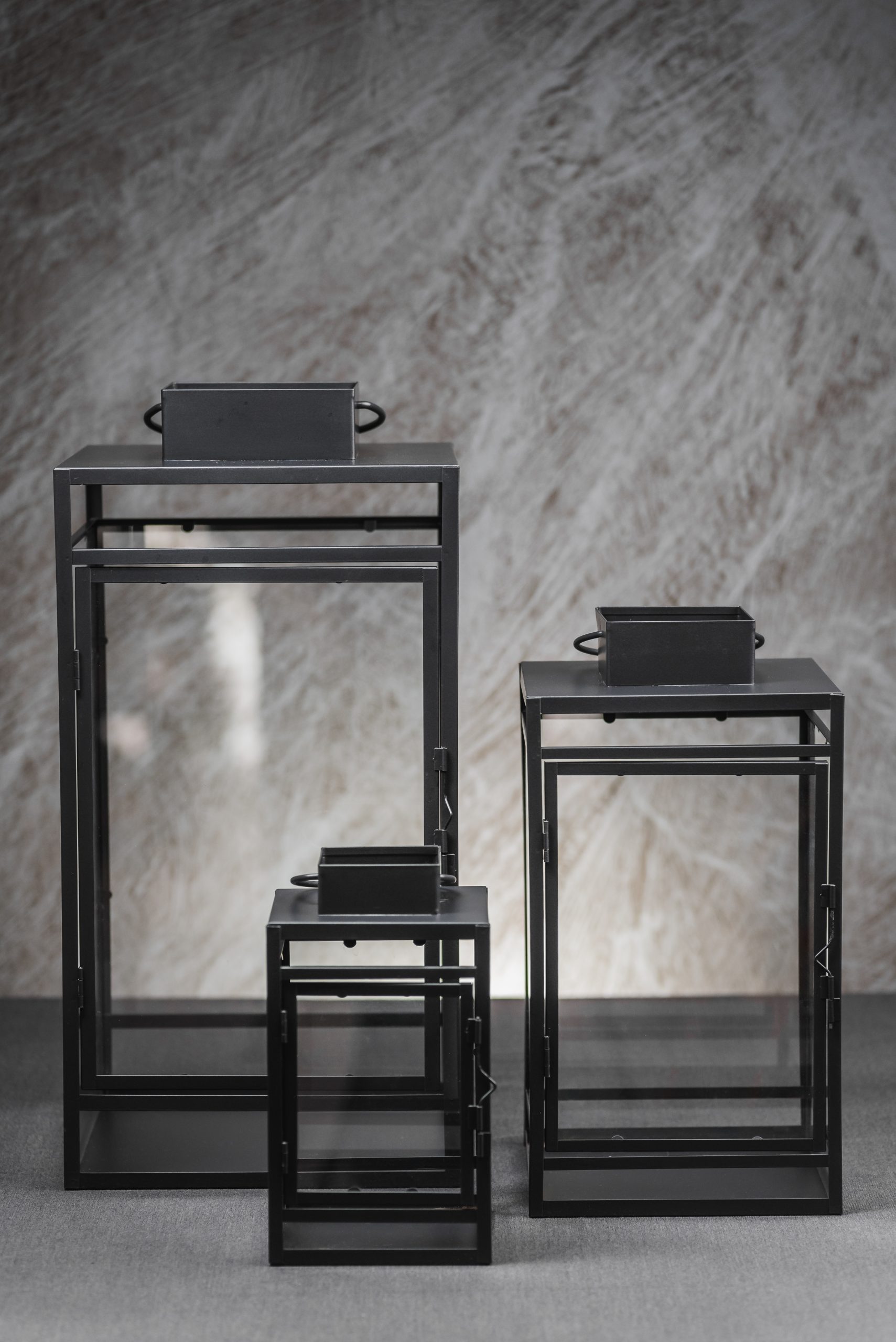 Σετ 3 Μεταλλικά Φανάρια