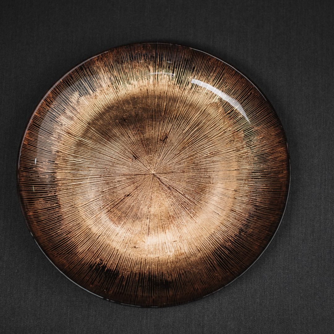 Διακοσμητική Πιατέλα Bronze Sunburst