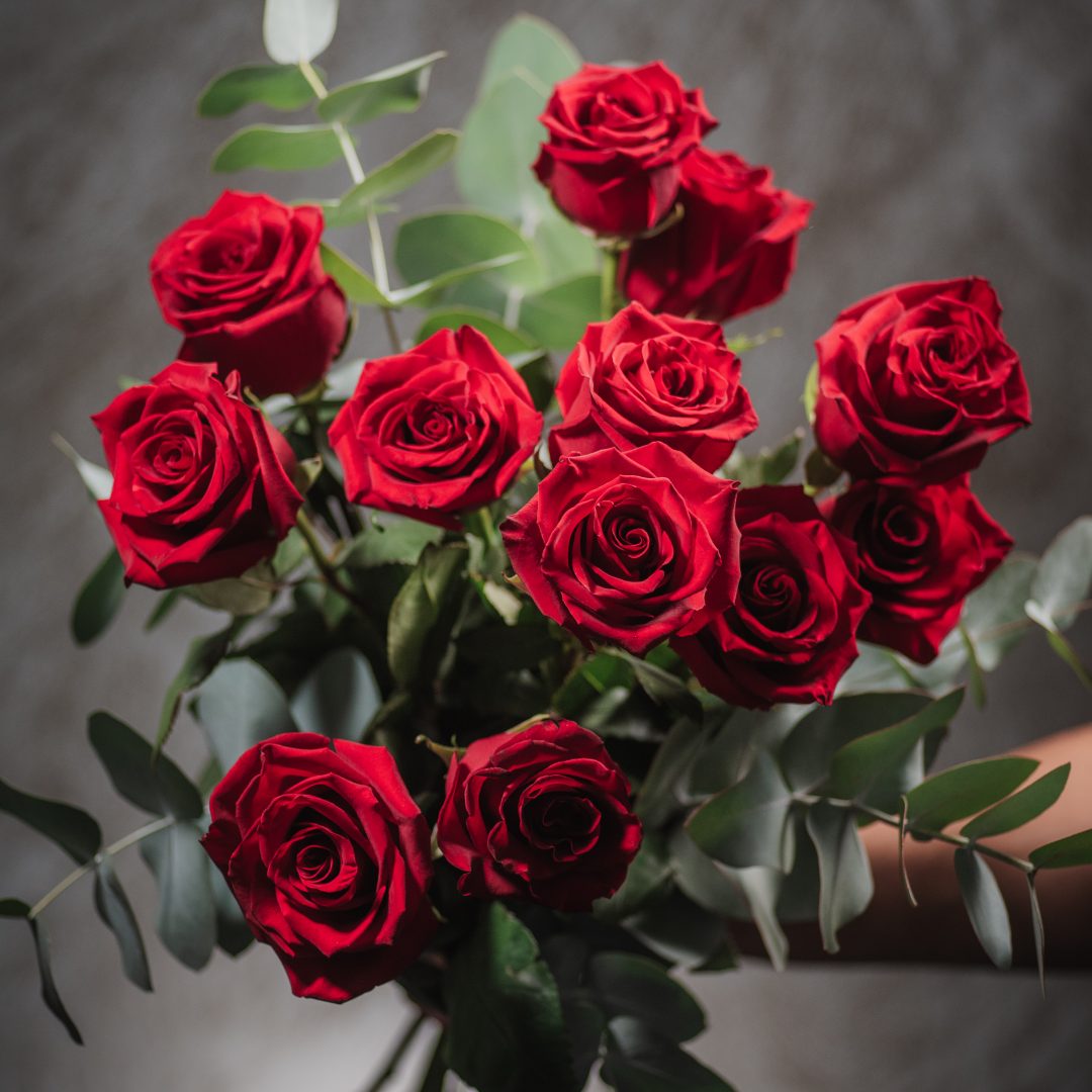 Velvet Flame | Red Roses Bouquet